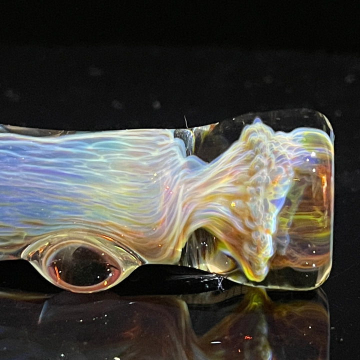 Purple Nebula Chillum Glass Pipe Tako Glass   