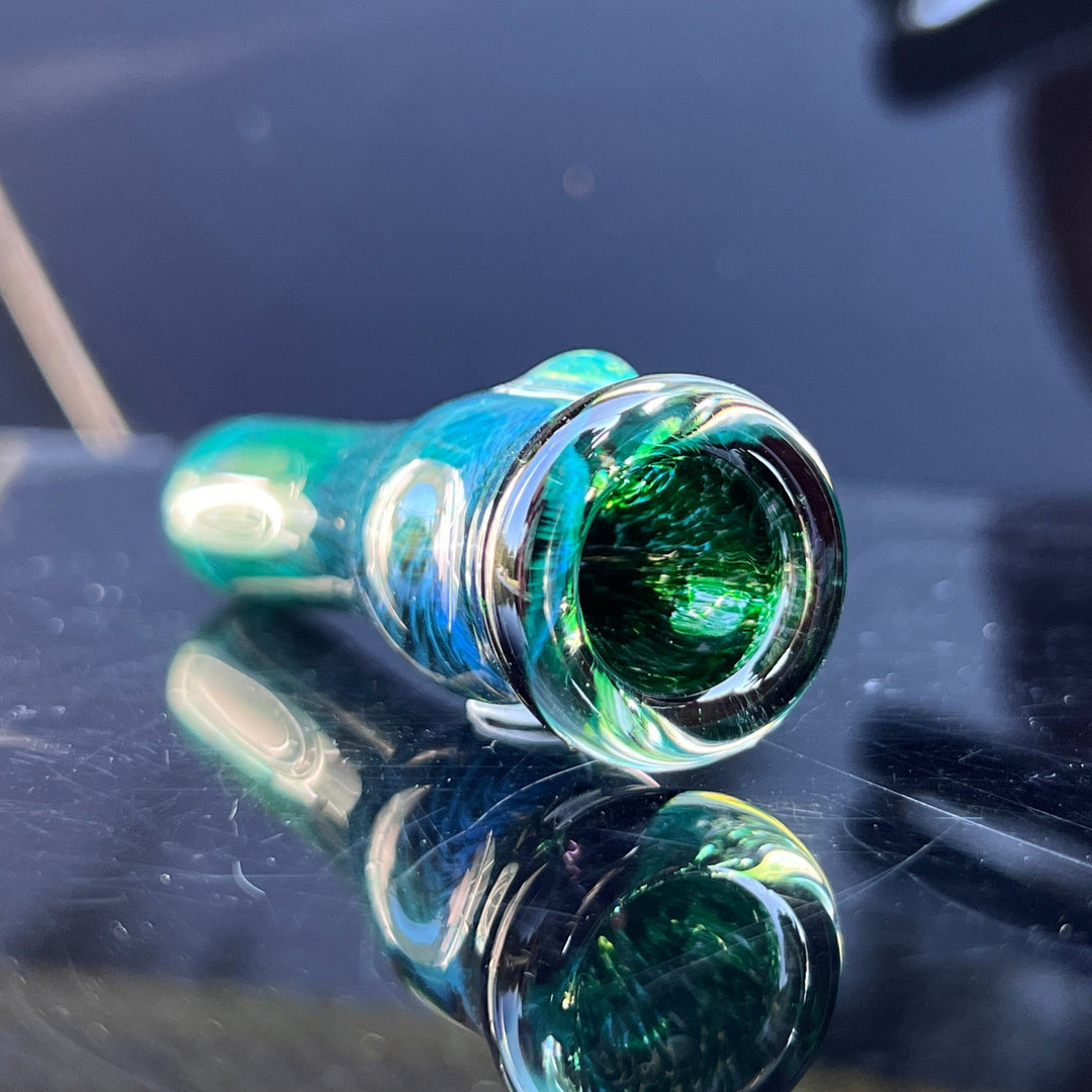 Thick Exp Green Chillum Glass Pipe Chuck Glass   