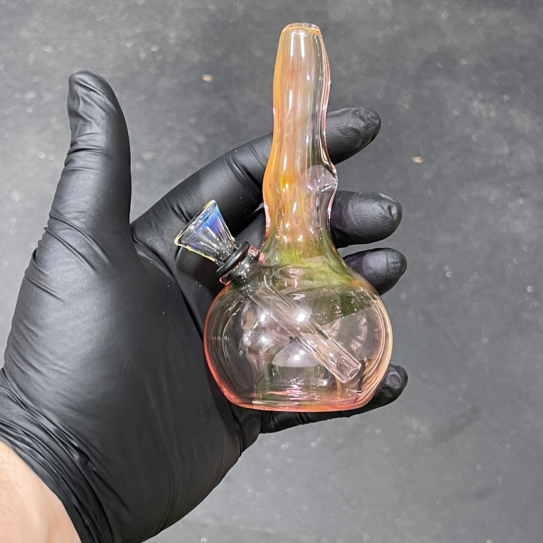 5" Gold Fumed Mini Bong Glass Pipe Mary Jane's Glass