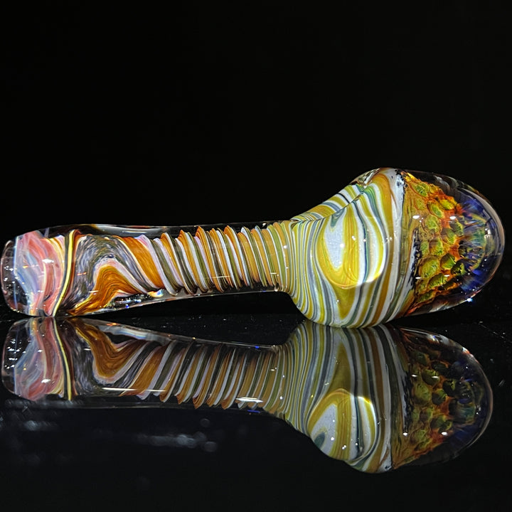 Tiger Eye Alien Brain Honeycomb Glass Pipe Plug a Nug   