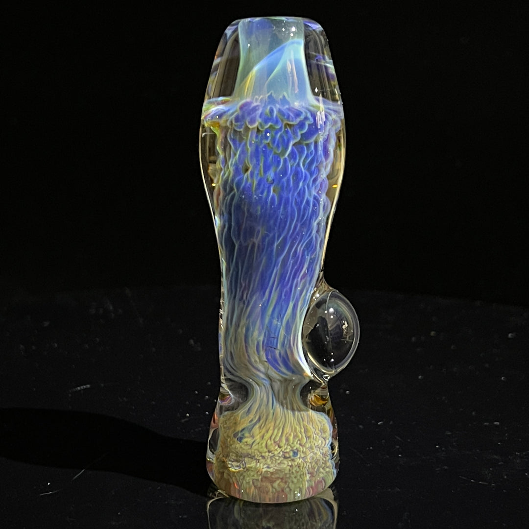 Purple Nebula Chillum Glass Pipe Tako Glass   