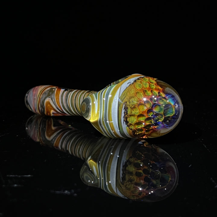 Tiger Eye Alien Brain Honeycomb Glass Pipe Plug a Nug   