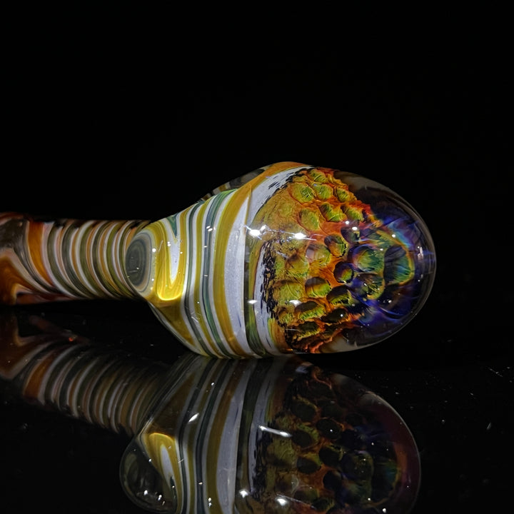 Tiger Eye Alien Brain Honeycomb Glass Pipe Plug a Nug   