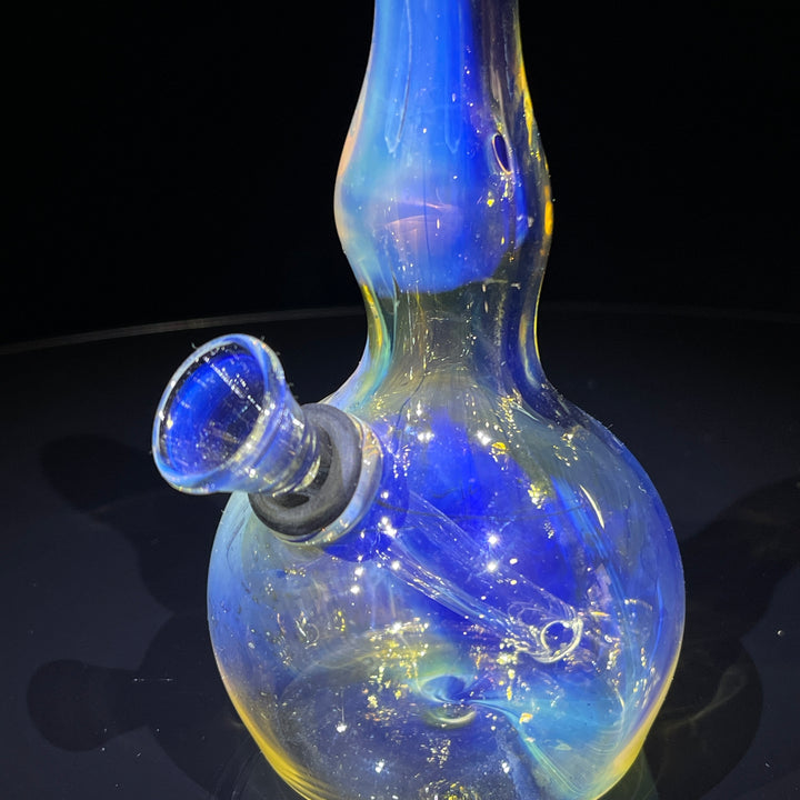 5" Silver Fumed Mini Bong Glass Pipe Mary Jane's Glass