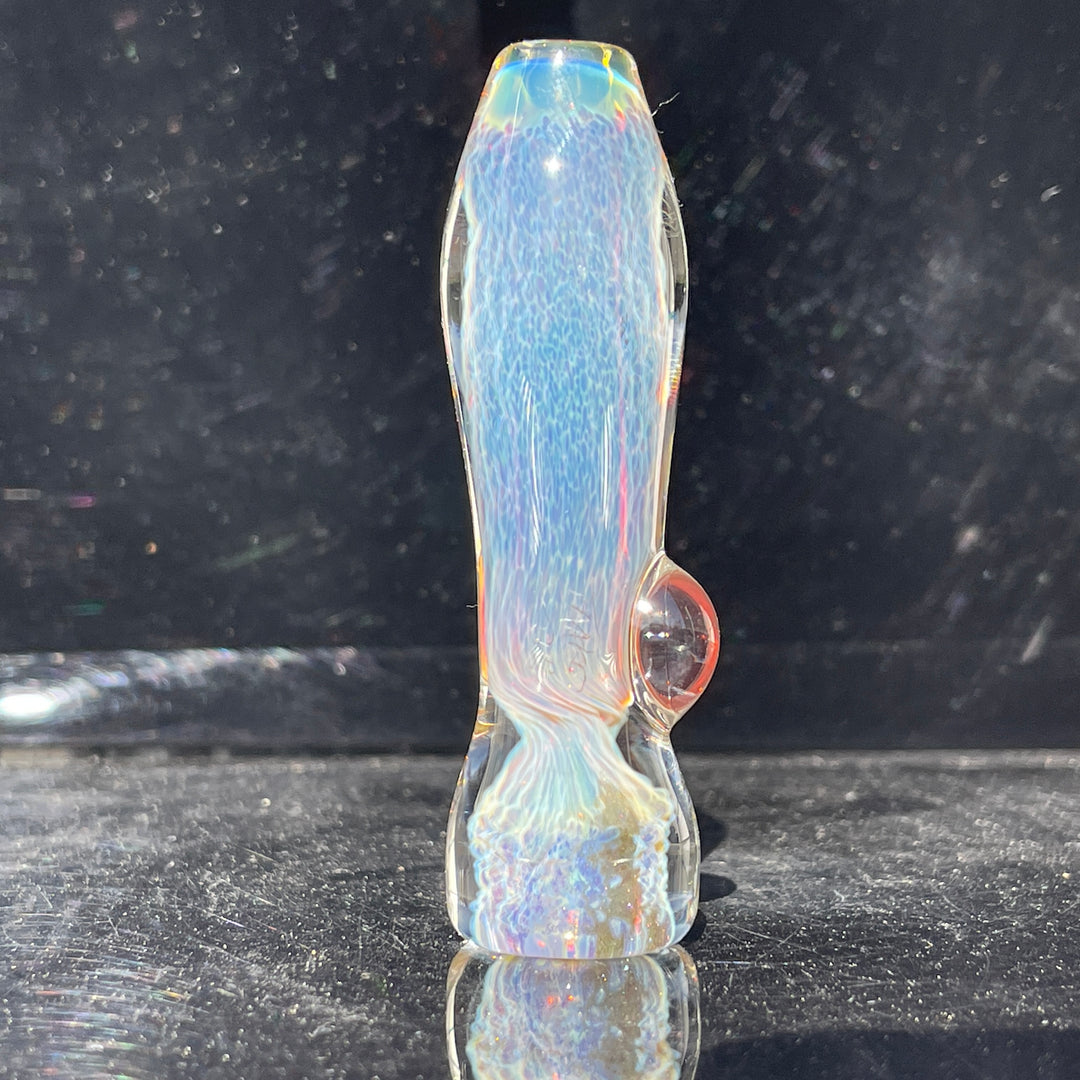 Purple Nebula Chillum Glass Pipe Tako Glass   