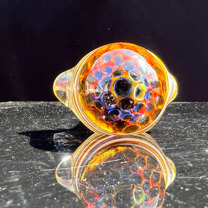 Tiger Eye Alien Brain Honeycomb Glass Pipe Plug a Nug   