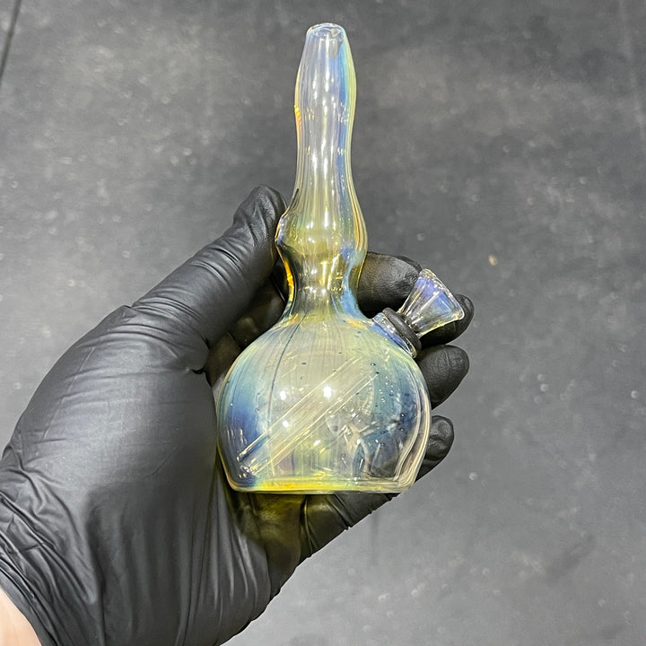 5" Silver Fumed Mini Bong Glass Pipe Mary Jane's Glass