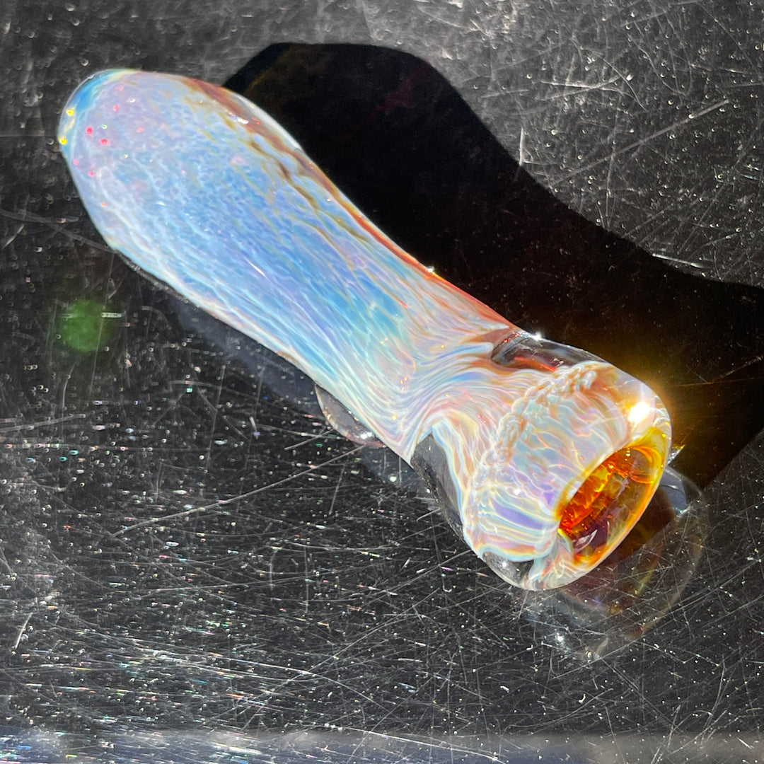 Purple Nebula Chillum Glass Pipe Tako Glass   