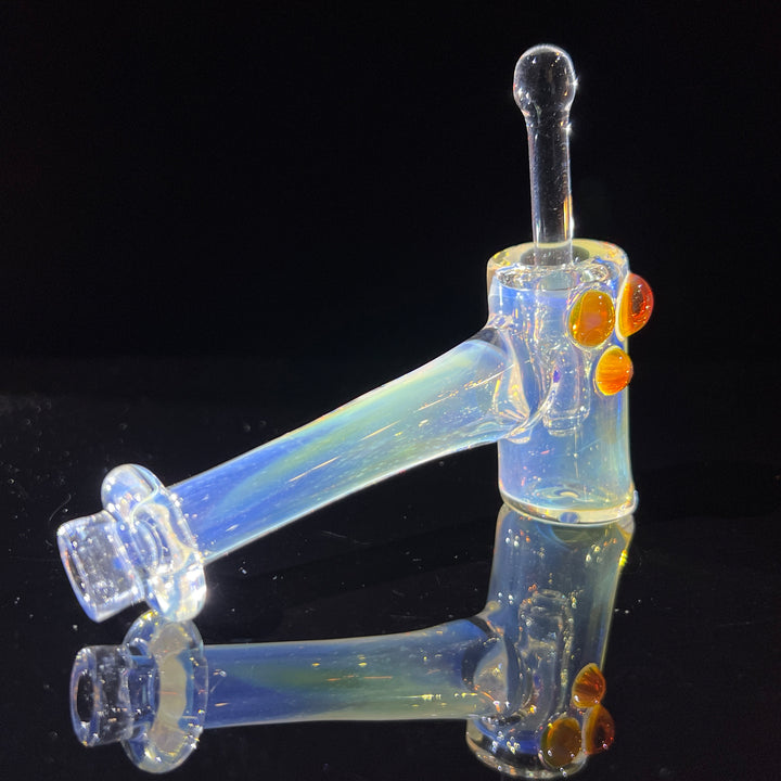 Silver Fumed Hash Hammer Glass Pipe KOP Glass   