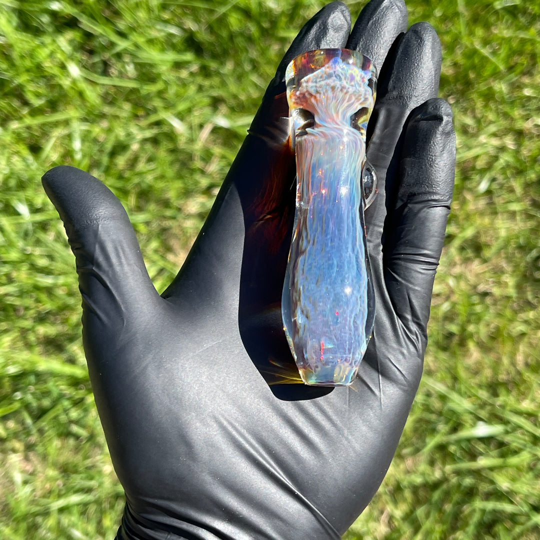 Purple Nebula Chillum Glass Pipe Tako Glass   