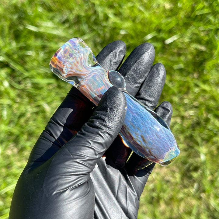 Purple Nebula Chillum Glass Pipe Tako Glass   