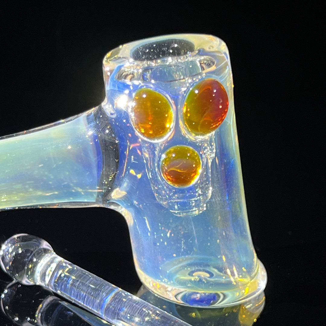 Silver Fumed Hash Hammer Glass Pipe KOP Glass   