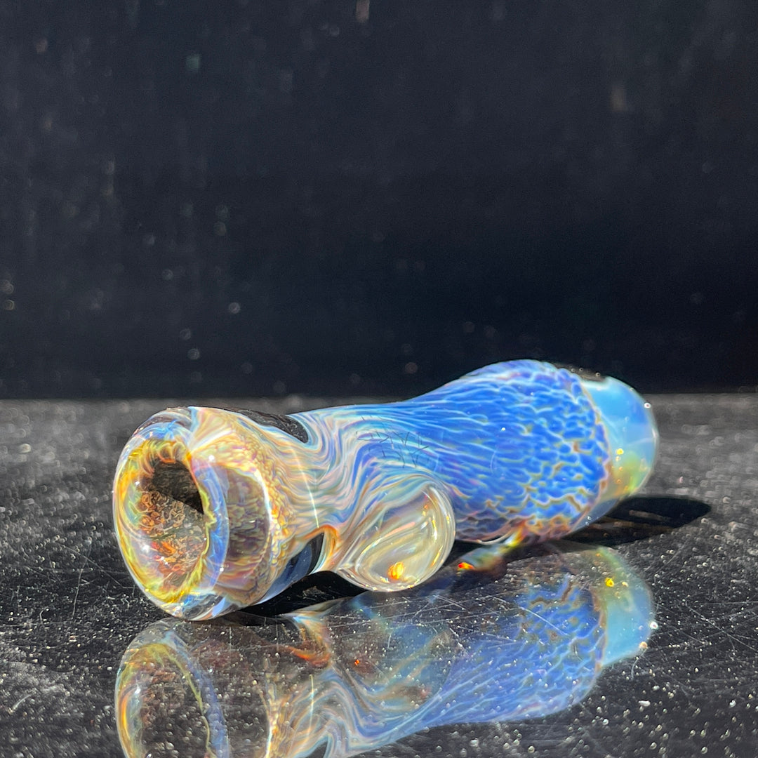 Purple Nebula Chillum Glass Pipe Tako Glass   