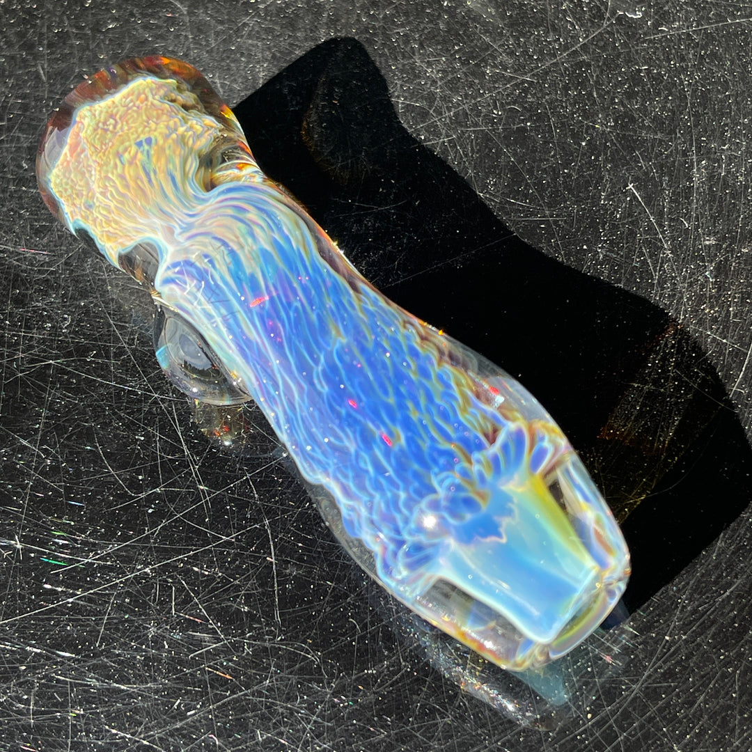 Purple Nebula Chillum Glass Pipe Tako Glass   