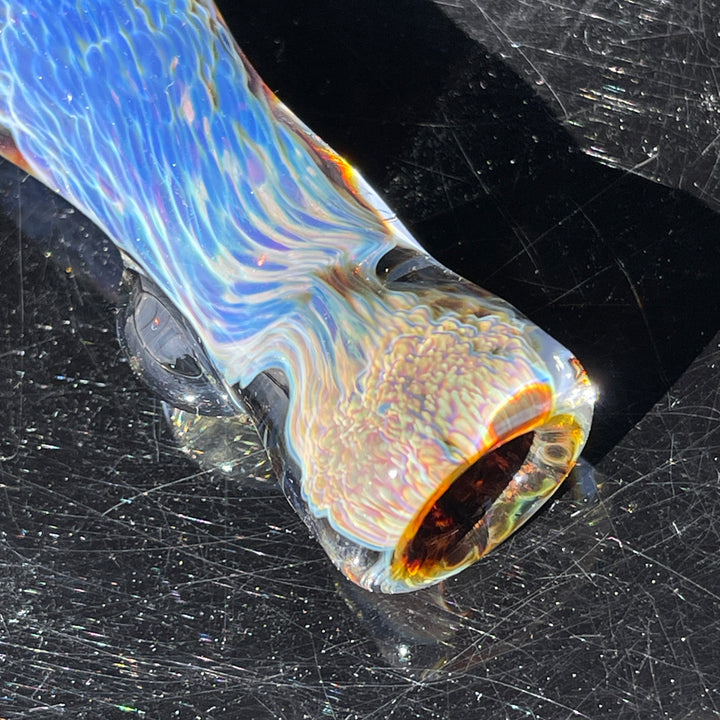 Purple Nebula Chillum Glass Pipe Tako Glass   