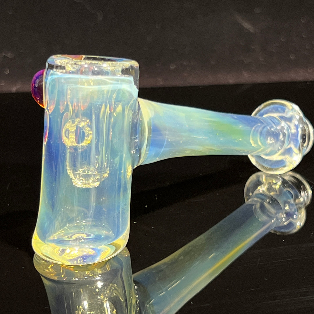 Silver Fumed Hash Hammer Glass Pipe KOP Glass   