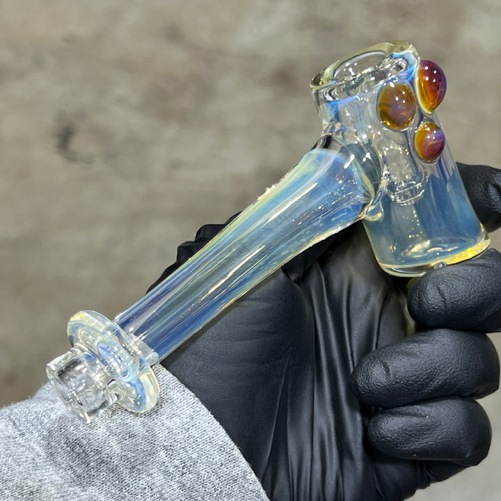 Silver Fumed Hash Hammer Glass Pipe KOP Glass   