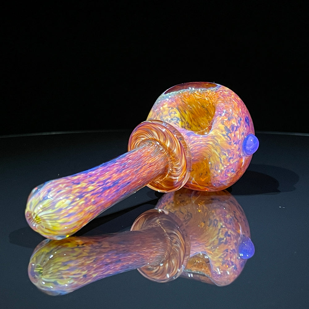 Thick Striking Purple Pipe + Ryot HeadCase Combo Glass Pipe Chuck Glass