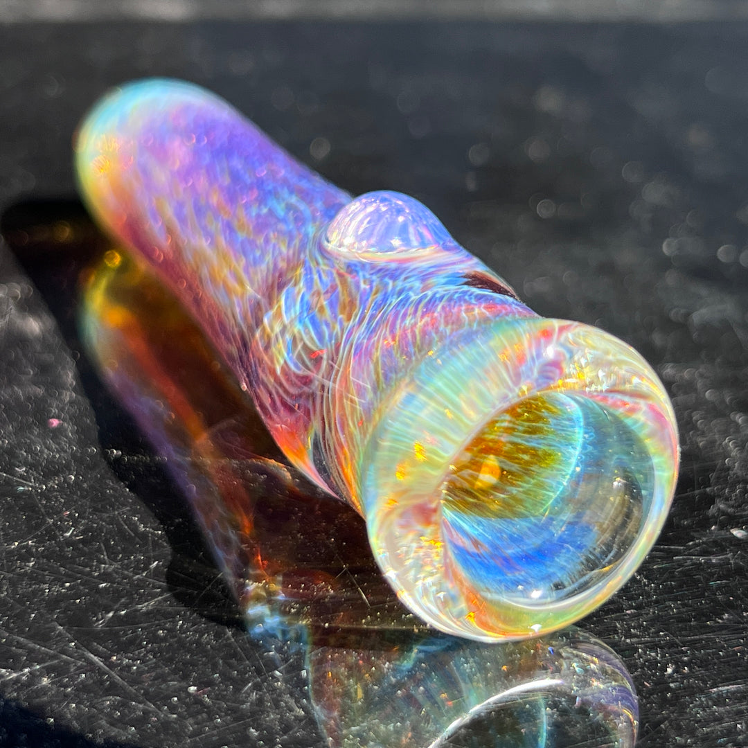 Thick Purple Chillum Glass Pipe Chuck Glass   