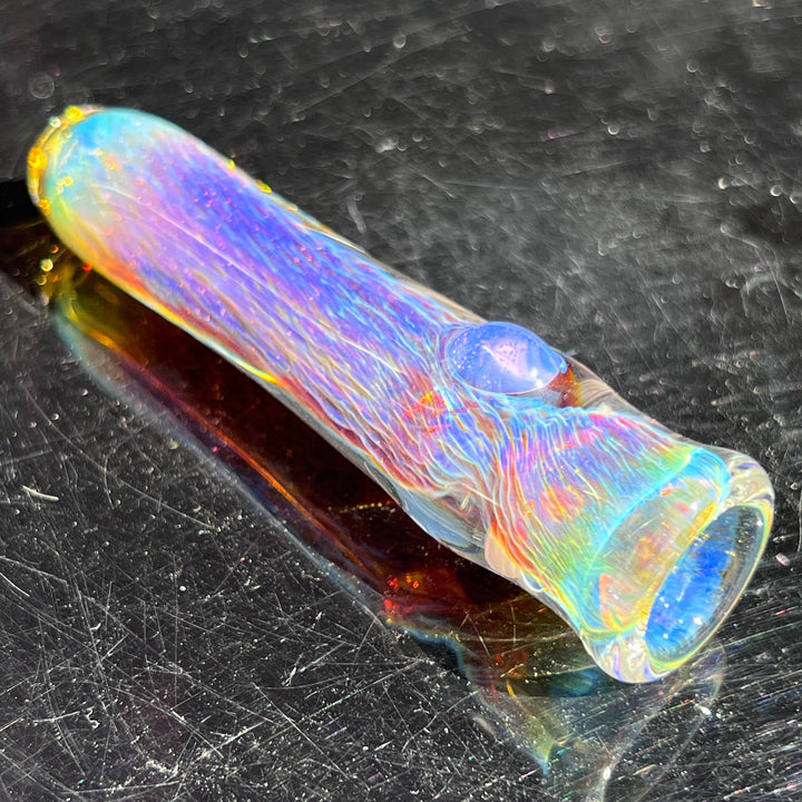 Thick Purple Chillum Glass Pipe Chuck Glass   