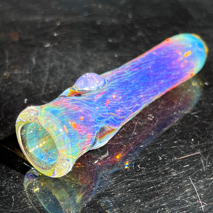 Thick Purple Chillum Glass Pipe Chuck Glass   