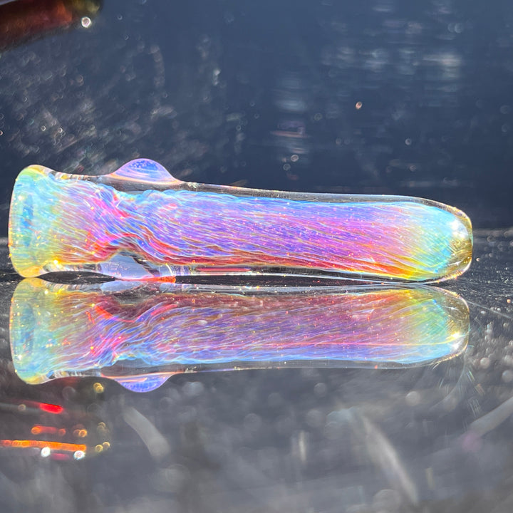 Thick Purple Chillum Glass Pipe Chuck Glass   