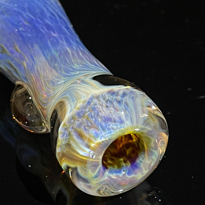 Purple Nebula Chillum Glass Pipe Tako Glass   