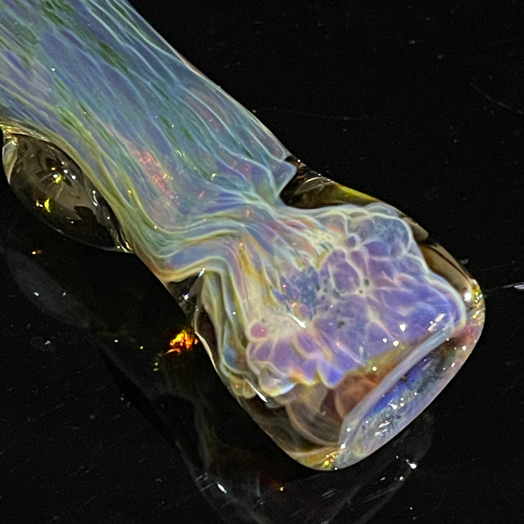 Smoky Purple Nebula Chillum Glass Pipe Tako Glass   