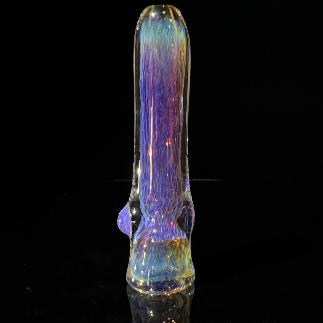 Thick Purple Chillum Glass Pipe Chuck Glass   