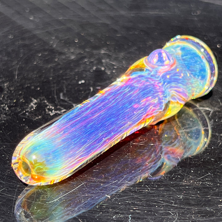 Thick Purple Chillum Glass Pipe Chuck Glass   