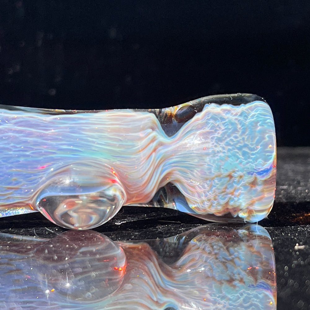 Purple Nebula Chillum Glass Pipe Tako Glass   