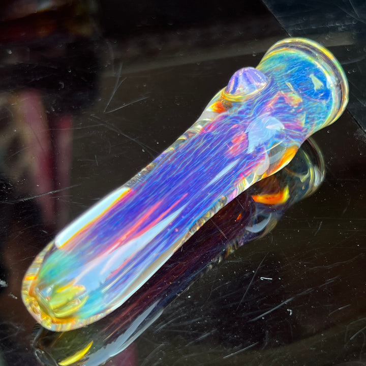 Thick Purple Chillum Glass Pipe Chuck Glass   