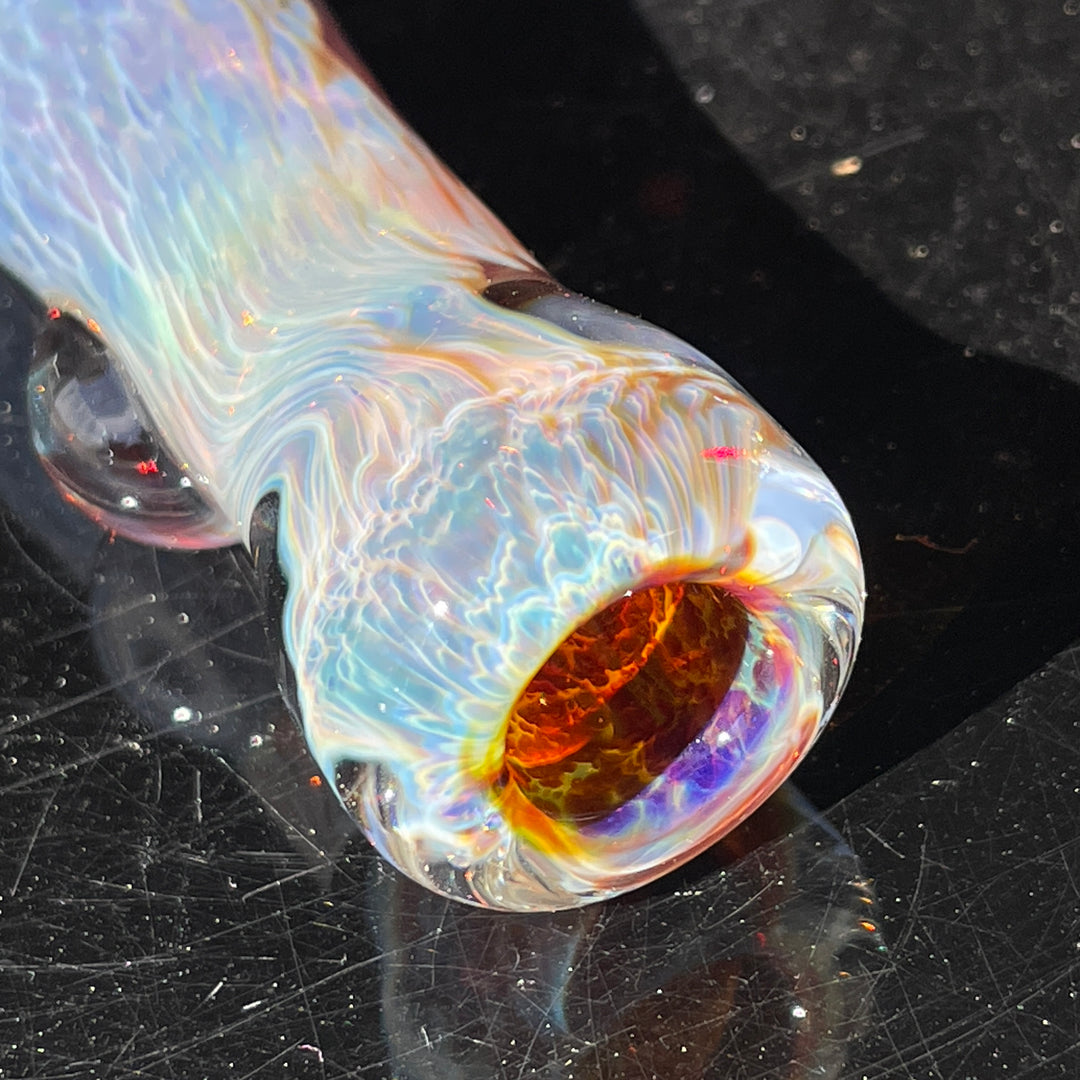 Purple Nebula Chillum Glass Pipe Tako Glass   