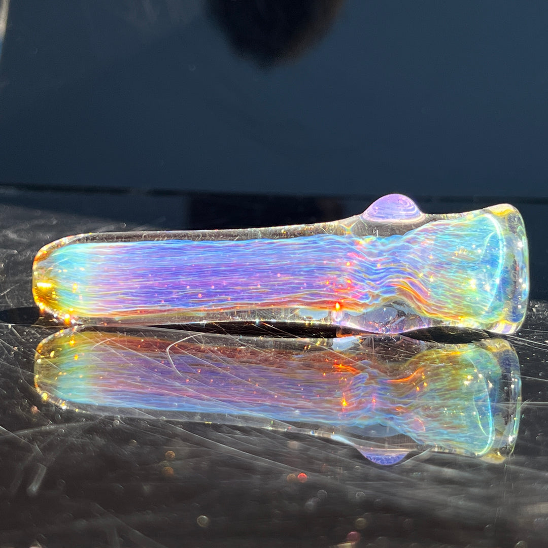 Thick Purple Chillum Glass Pipe Chuck Glass   