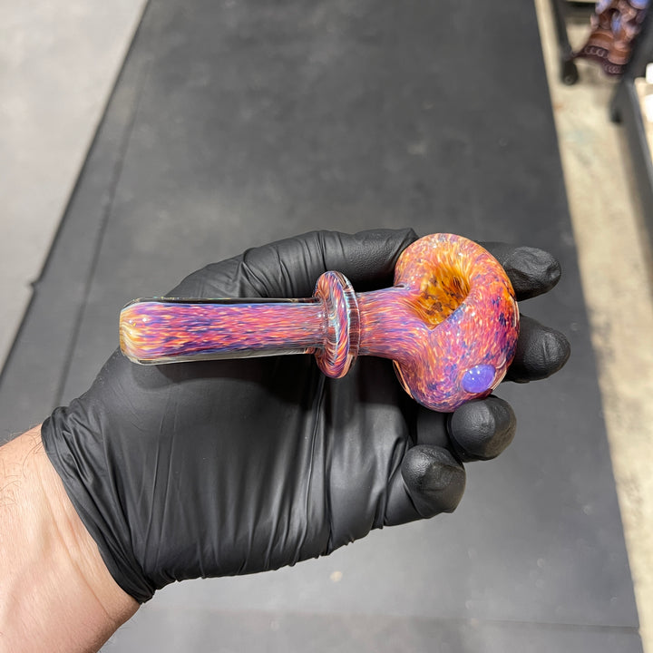 Thick Striking Purple Pipe + Ryot Headcase Combo Glass Pipe Chuck Glass