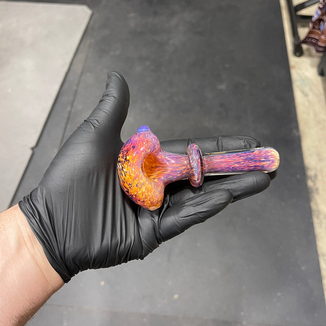 Thick Striking Purple Pipe + Ryot Headcase Combo Glass Pipe Chuck Glass