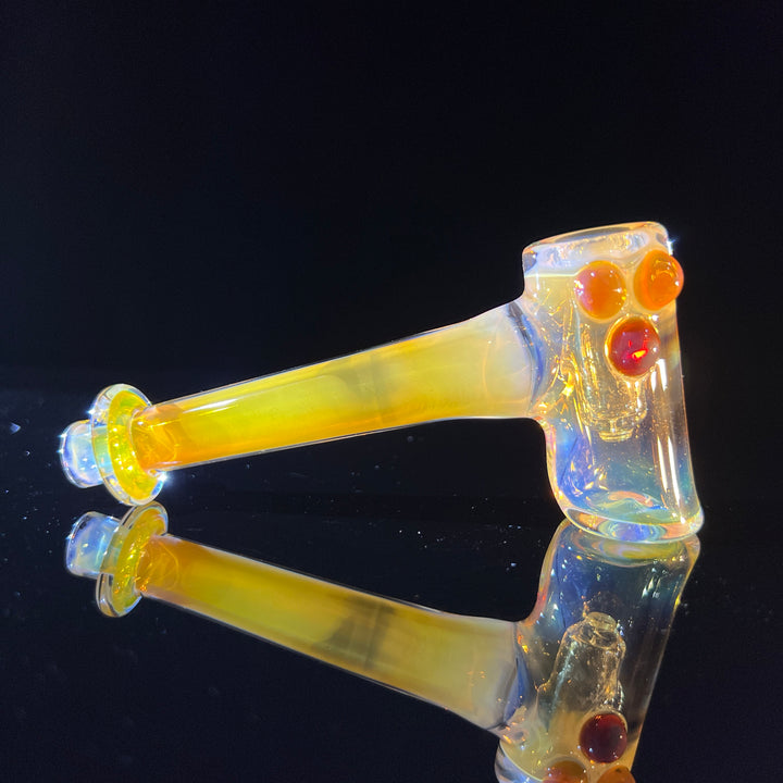 Silver Fumed Hash Hammer Glass Pipe KOP Glass   