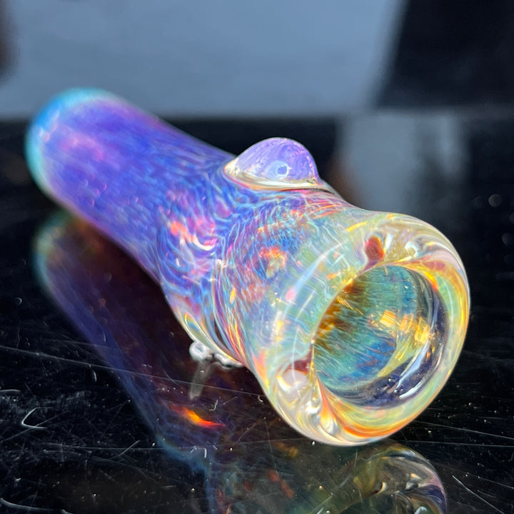 Thick Purple Chillum Glass Pipe Chuck Glass   