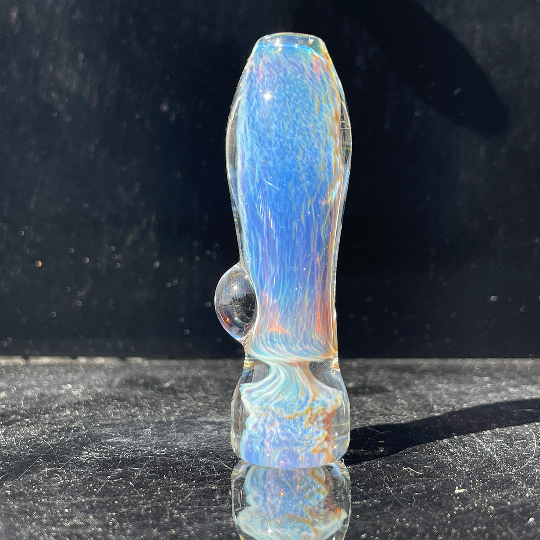 Purple Nebula Chillum Glass Pipe Tako Glass   