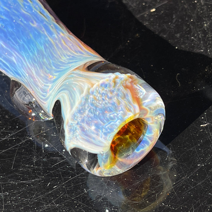 Purple Nebula Chillum Glass Pipe Tako Glass   