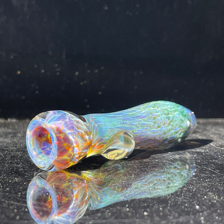 Smoky Purple Nebula Chillum Glass Pipe Tako Glass   