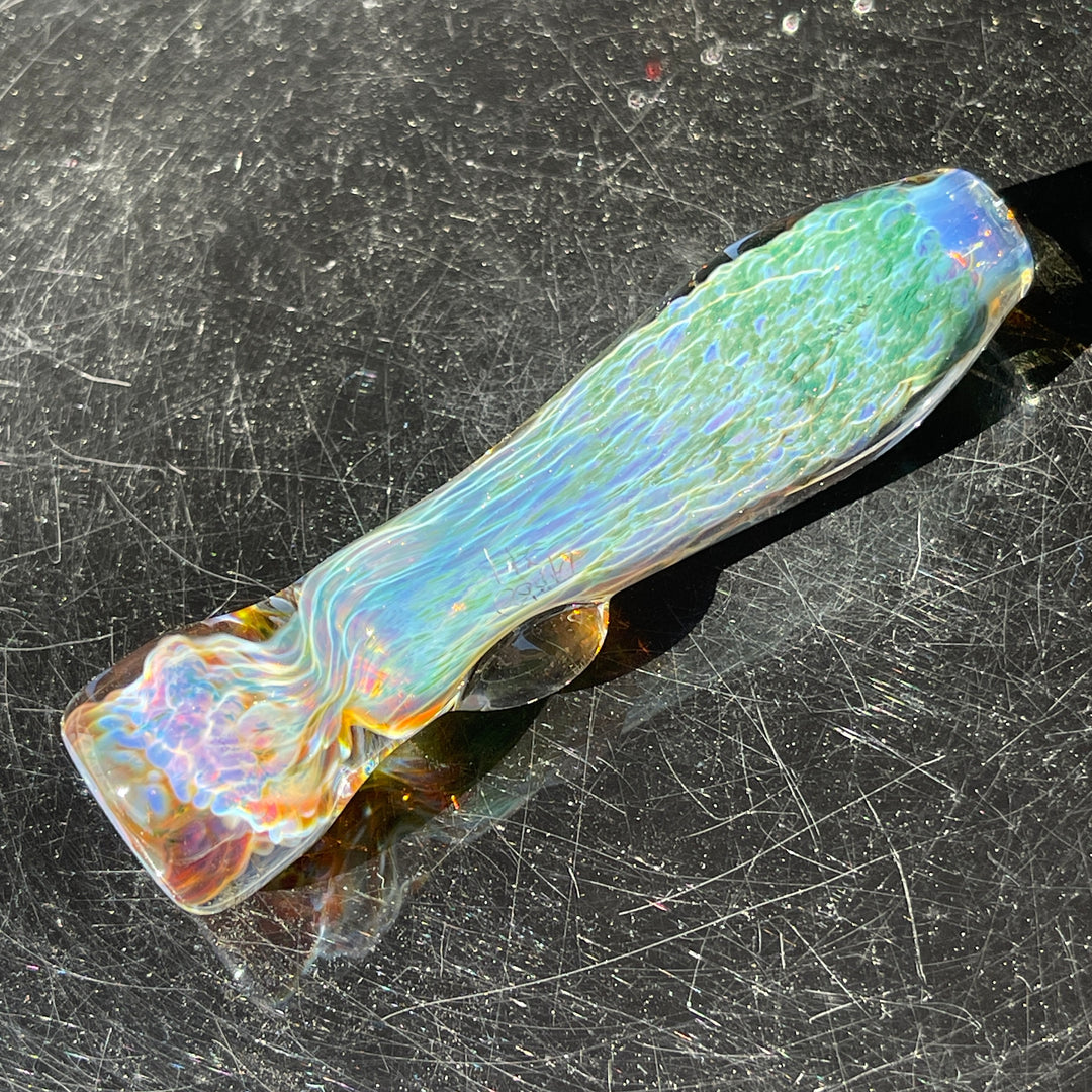 Smoky Purple Nebula Chillum Glass Pipe Tako Glass   