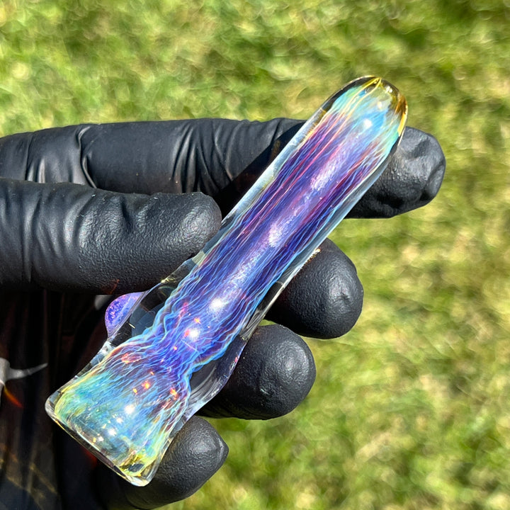 Thick Purple Chillum Glass Pipe Chuck Glass   