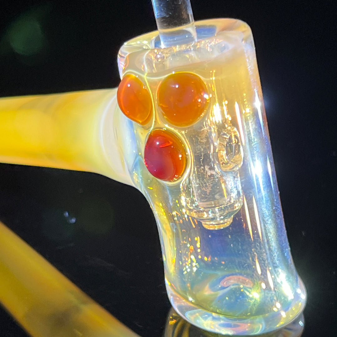 Silver Fumed Hash Hammer Glass Pipe KOP Glass   