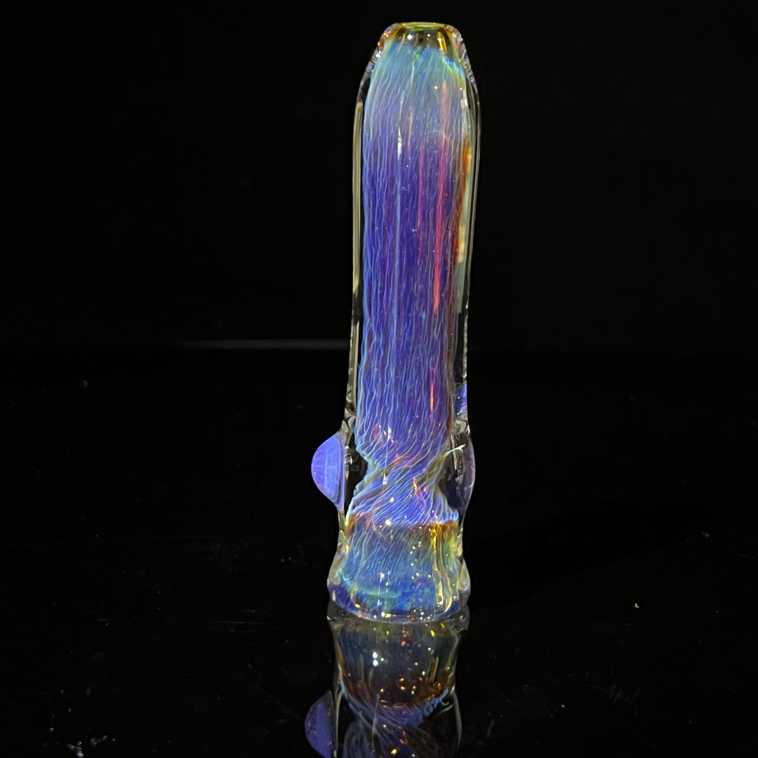 Thick Purple Chillum Glass Pipe Chuck Glass   