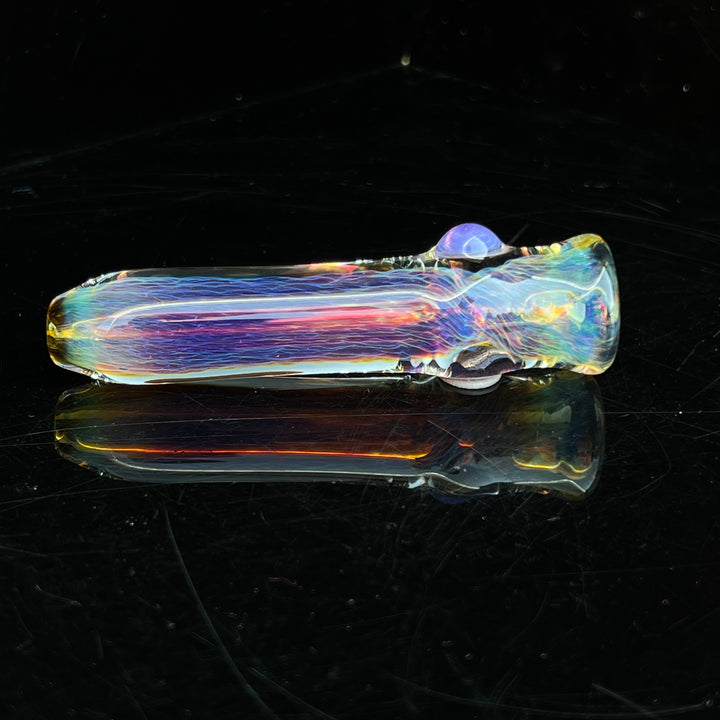 Thick Purple Chillum Glass Pipe Chuck Glass   