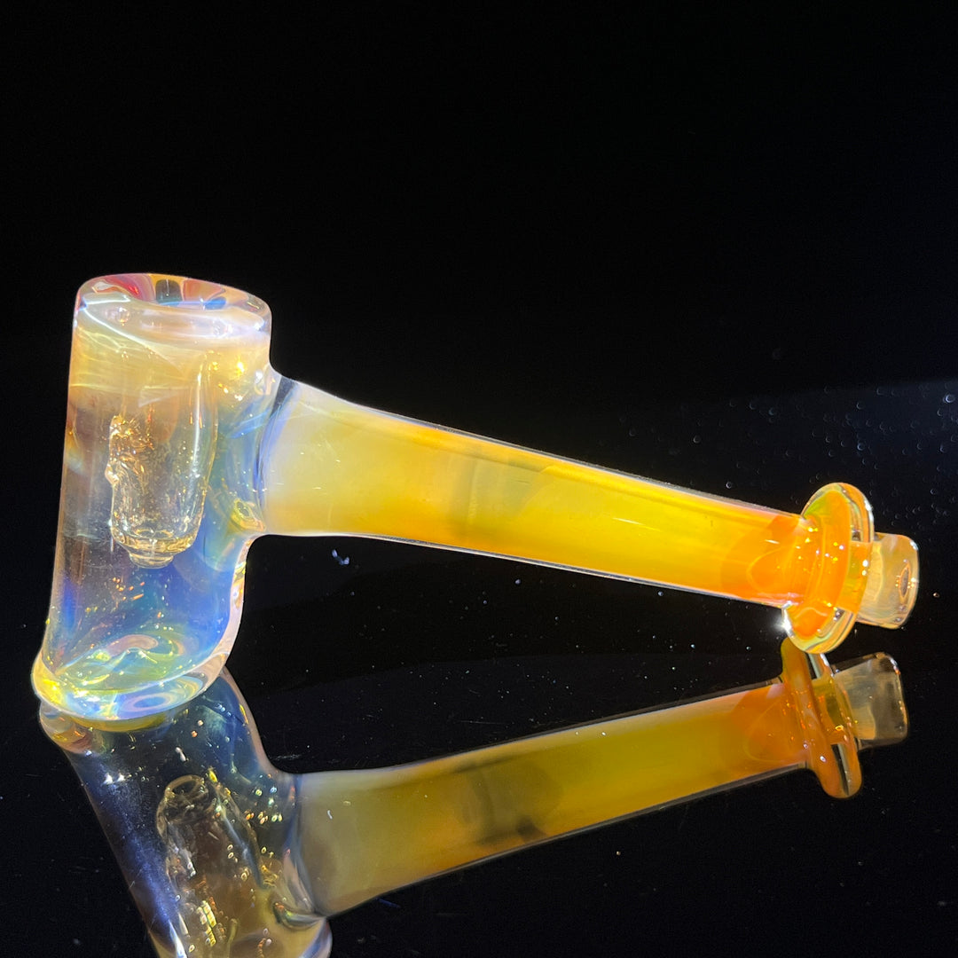 Silver Fumed Hash Hammer Glass Pipe KOP Glass   