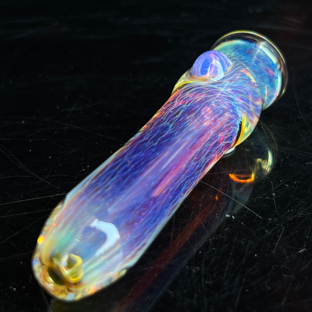 Thick Purple Chillum Glass Pipe Chuck Glass   