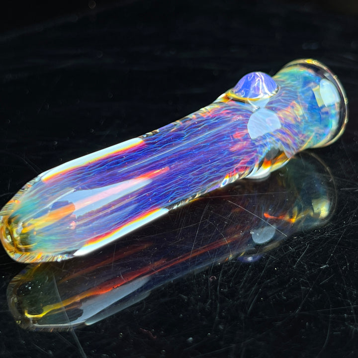 Thick Purple Chillum Glass Pipe Chuck Glass   