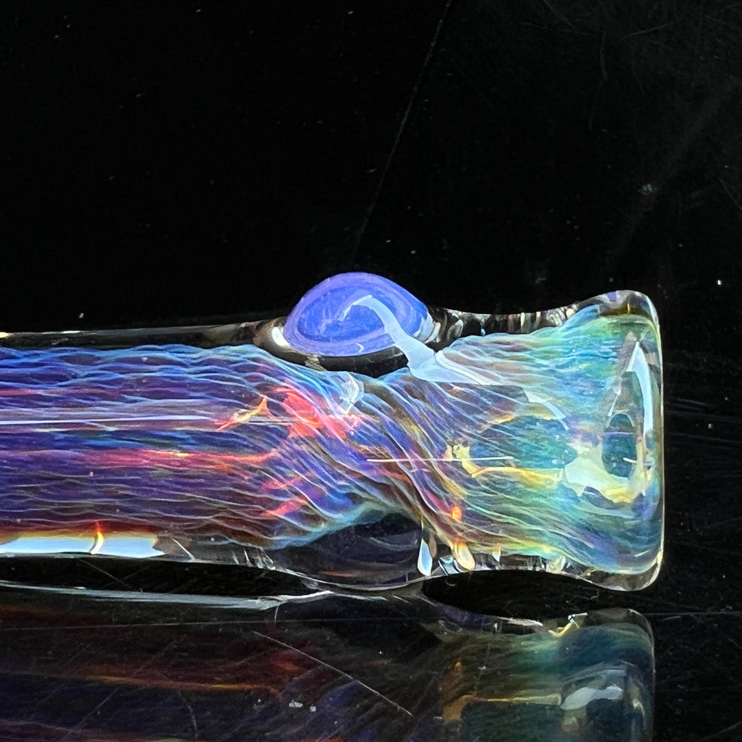 Thick Purple Chillum Glass Pipe Chuck Glass   